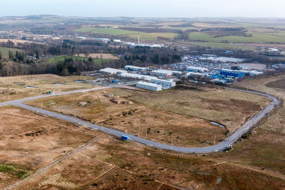 Business Land for Sale Inverurie - Aerial View (3)